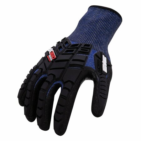 212 PERFORMANCE AX360 Impact ANSI Cut 3 Lite Gloves in Blue, Large AXIMLTC30310